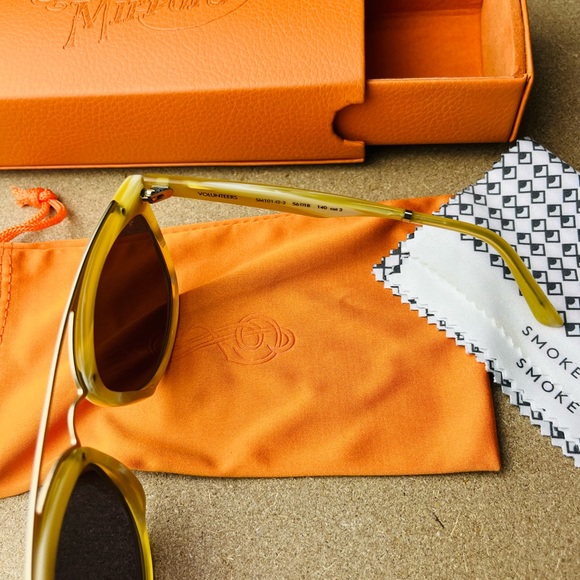 Smoke x Mirrors Women’s Beautiful SM101-12-2 Purple Lenses Sunglasses with Case - Picture 6 of 7